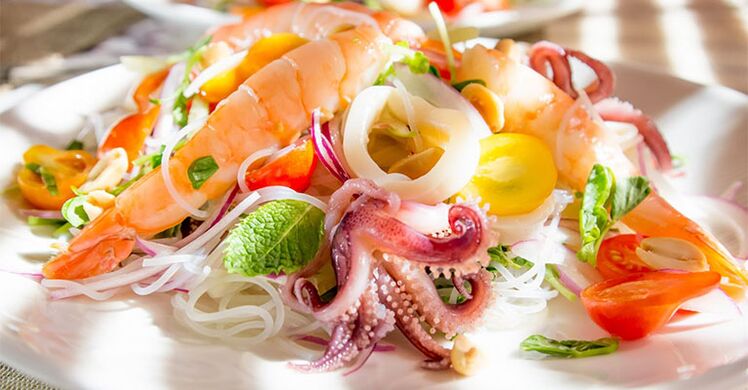 Salade de fruits de mer pour augmenter la puissance masculine